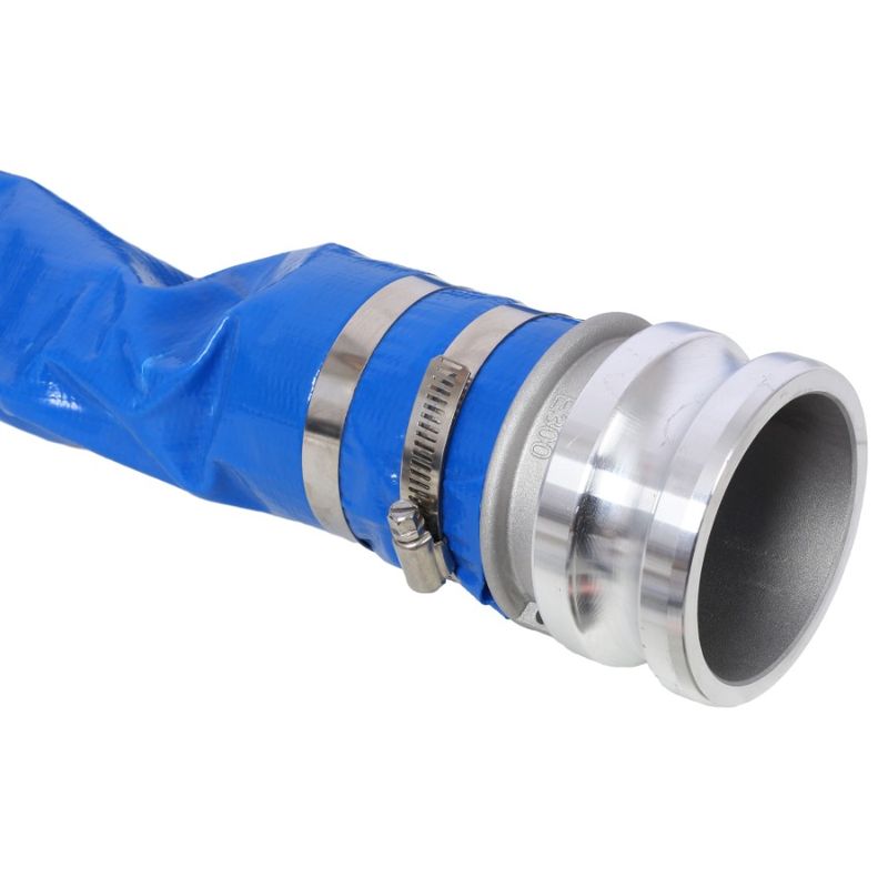 Drain Lay Clea Blue Duty Pump Discharge Hose Hoses Reinforced Pool For PVC Backwash Water 3X100FT Pools Swimming Flat Heavy And_voghion.com
