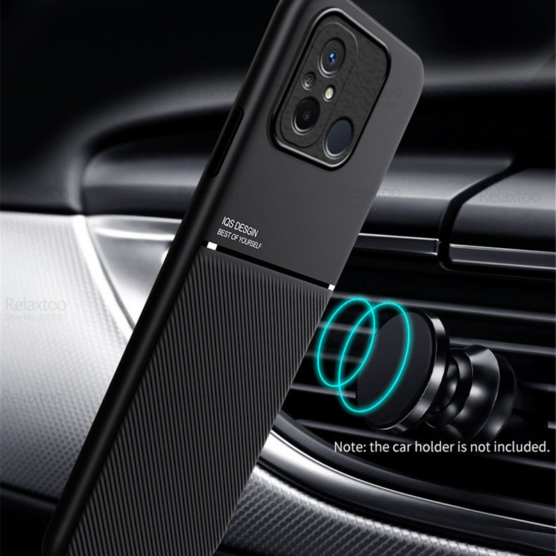 Auto Magnéitesch Halter Réckhülle Fir Xiaomi Redmi 12C 4G Kamera Schutzhülle RedmI12C Redmy 12C 12 C C12 Silikon Bumper Fundas_voghion.com