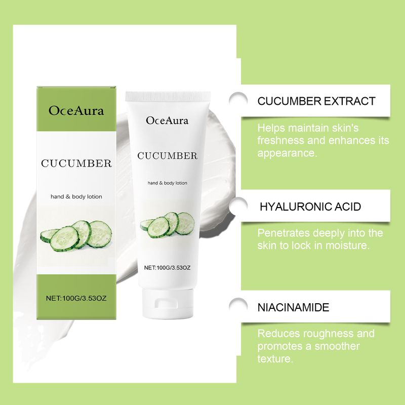 OCEAURA Cucumber Smooth, Delicate Elastic Skin Nourishing Hydrating Refreshing And Comfortable Body Lotion_voghion.com