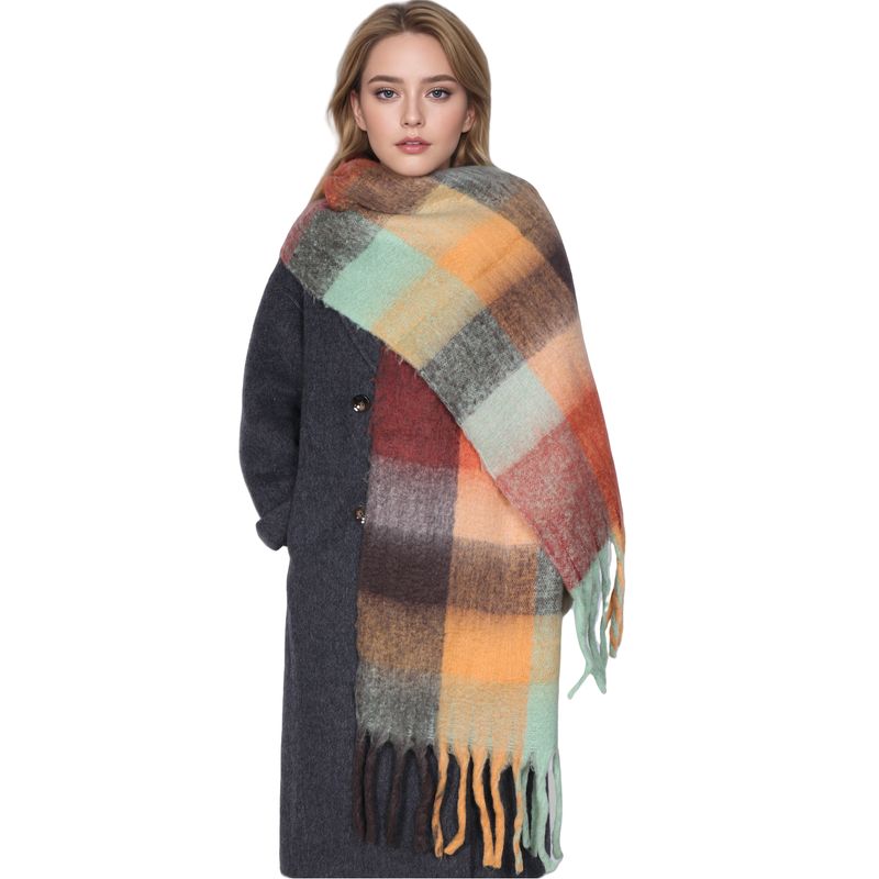 Winter Kaschmir Schal Student Hals Dicke Warme Schal Für Frauen Männer Beliebte Quaste Schals Bufanda Decke Pashmina Wraps Poncho_voghion.com