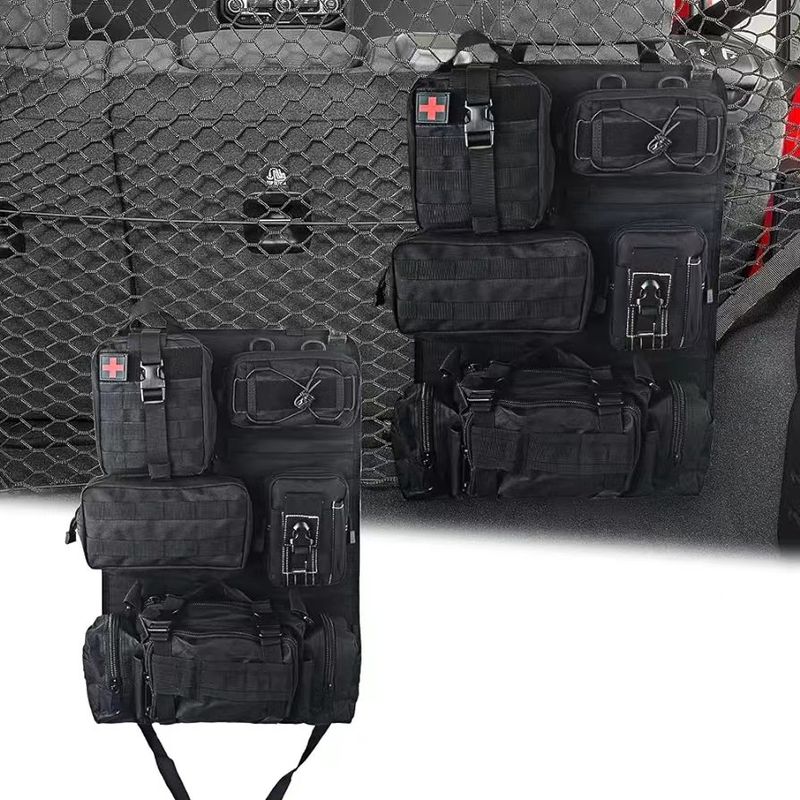 Tactical Storage Bag Car Back Seat Tactical Storage Bag Vehicle Multi-functional Large Capacity Combination Storage Suspension Bag_voghion.com