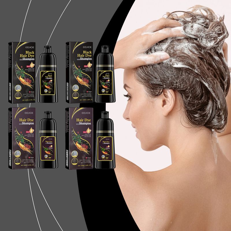 EELHOE Hair Shampoo, Plant Extract Care DIY Lasting Color Hair Cleansing Herbal Essence Shampoo_voghion.com