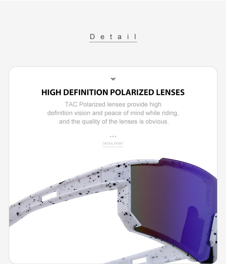 Polarisierte Sonnenbrille mit quadratischem Rahmen für Herren, winddichte Sonnenbrille zum Reiten im Freien_voghion.com