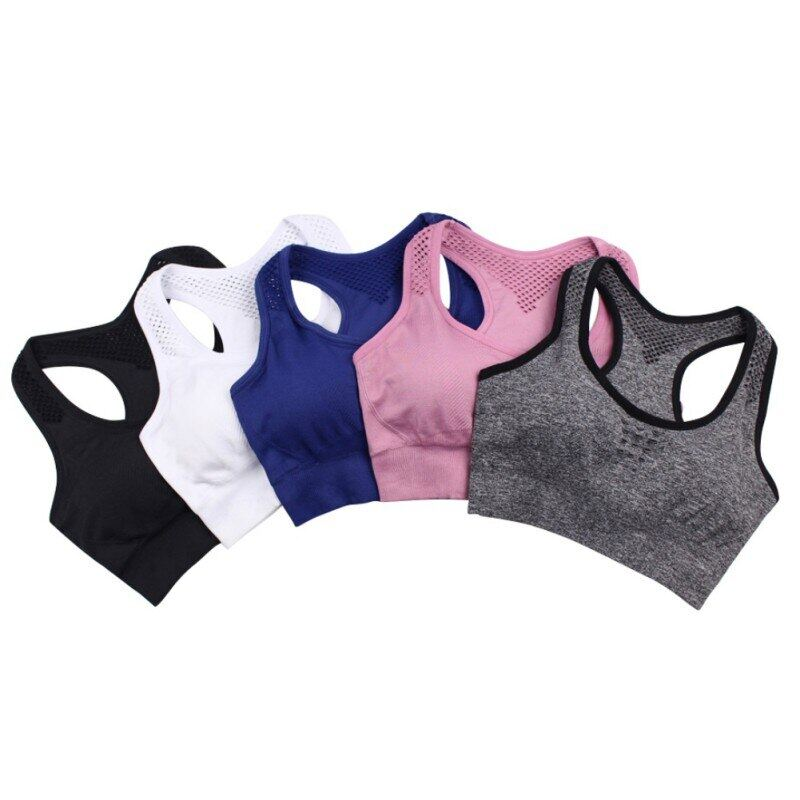 SUPERFLOWER Reggiseno Fiess da donna con scollo a U senza anello in acciaio Canottiera intima traspirante cava antiurto Taglie forti_voghion.com