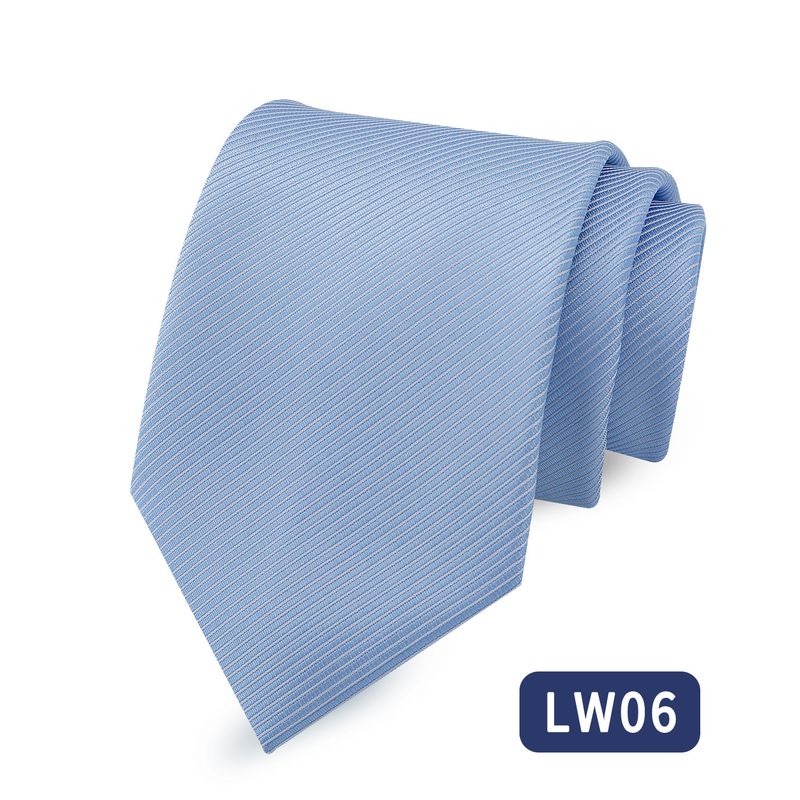 In Stock Men's Polyester Fabric Business Professional 8cm Hand-tied Fine Thread Tie Factory Wholesale_voghion.com