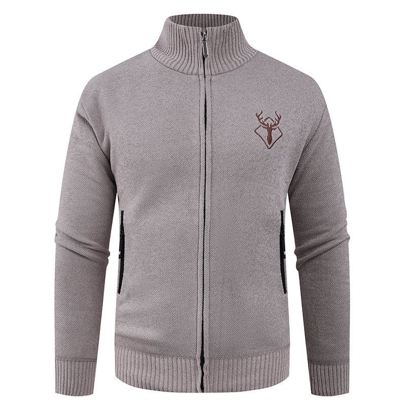 Giacca invernale da uomo in pile con fodera in sherpa e cappuccio - Cappotto caldo in cotone spesso per outfit casual (grigio, nero, kaki, verde scuro) - Taglie dalla M alla 3XL_voghion.com