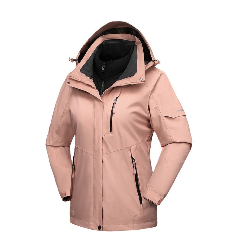 Autumn and winter assault suit two-piece set, three in one detachable unisex sports warm mountaineering hooded jacket,_voghion.com