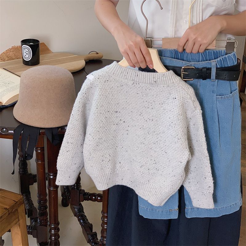 Kinder Herbst Strickmantel Jungen Mädchen Pullover Mädchen Schatz Pullover Mädchen Twist Cardigan_voghion.com