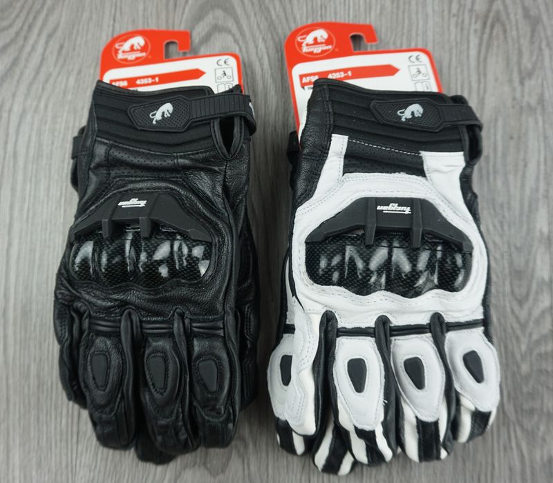 Furygan AFS6 Motorrad-Lederhandschuhe aus Kohlefaser für Rennen und Reiten, sturzsicher, atmungsaktiv, rutschfest, kurzer Stil_voghion.com