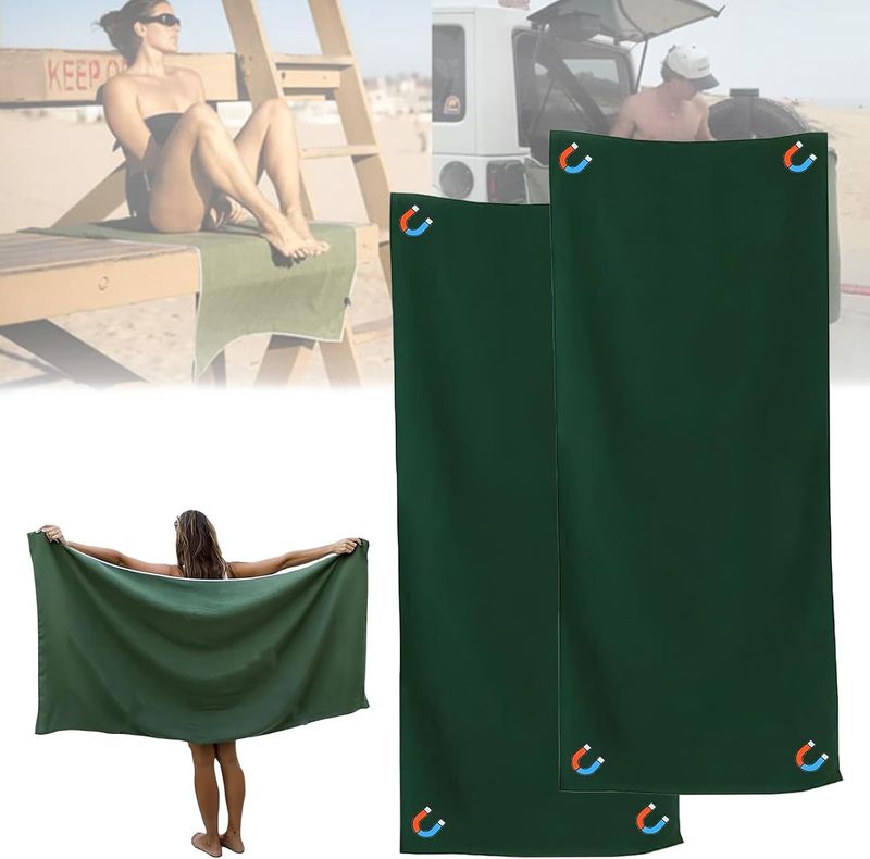 Swimming Towels Summer Outdoor Extra Large Magnetic Bath Towel With Strong Water Absorption Suitable For Beach Swimming Pool Gym Camping Etc._voghion.com
