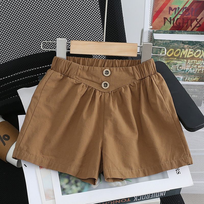 Kinder kleidung der sommer neue mädchen dreidimensionale kleine blume rundhals kurzarm baby casual shorts_voghion.com