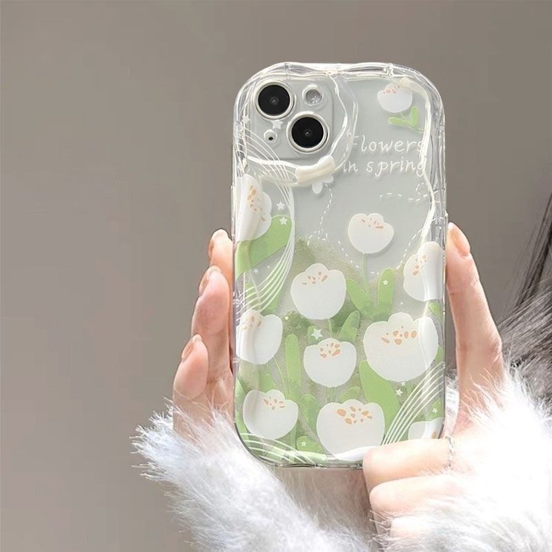 Realme 13 12 12X 11 11X 10 9 Note 60 50 Pro Plus C67 C63 C61 C65 C55 C53 C51 C35 C33 C30 C30S C21Y C25Y C20 C11 8 8i 6 5 Aesthetic Tulip Case_voghion.com