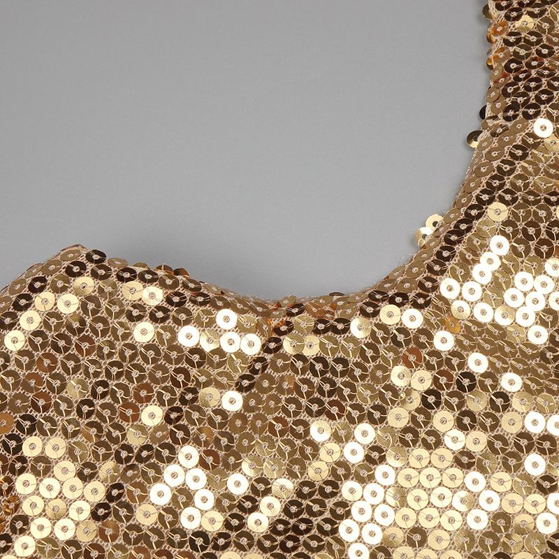 Women's Clothing High End New Nightclub Hollow Halter Backless Beaded Long Women's Dress_voghion.com