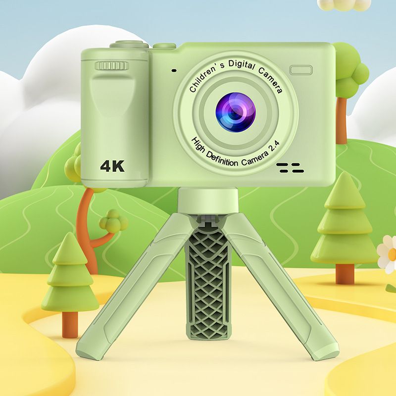 【High Quality】 New Digital Children's Camera HD Photo And Video Recording Stand Birthday Gift Toy_voghion.com