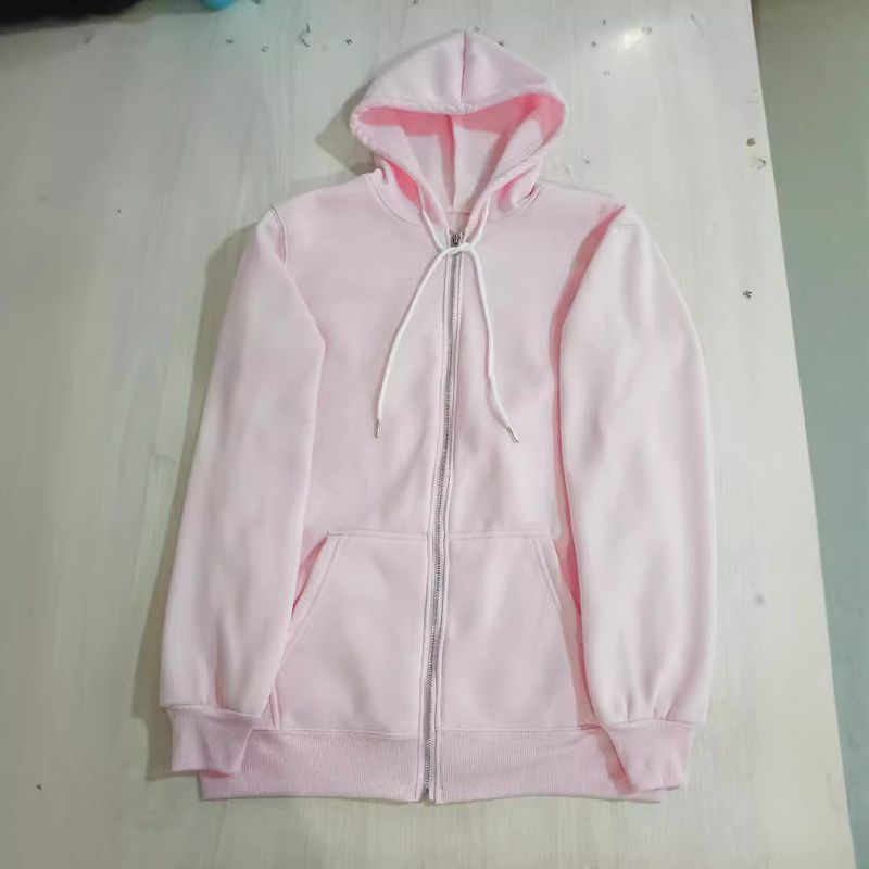 Women's Clothing Trade Cross Border Hoodie Jacket Sweatshirt Casual Drawstring Zipper Hoodie With Pockets_voghion.com