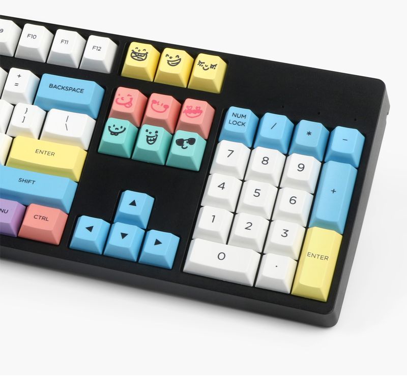 PBT Chalk Cap Key CAP Original Height Sublimation 104 64 68 980 Restraint Full Set Nical Keyboard_voghion.com