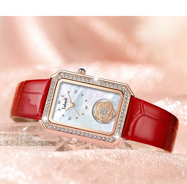 Orologi rettangolari per donna, moda, lusso, cristallo, orologio analogico al quarzo quadrato, cinturino in pelle, casual, business, elegante, orologi da polso_voghion.com