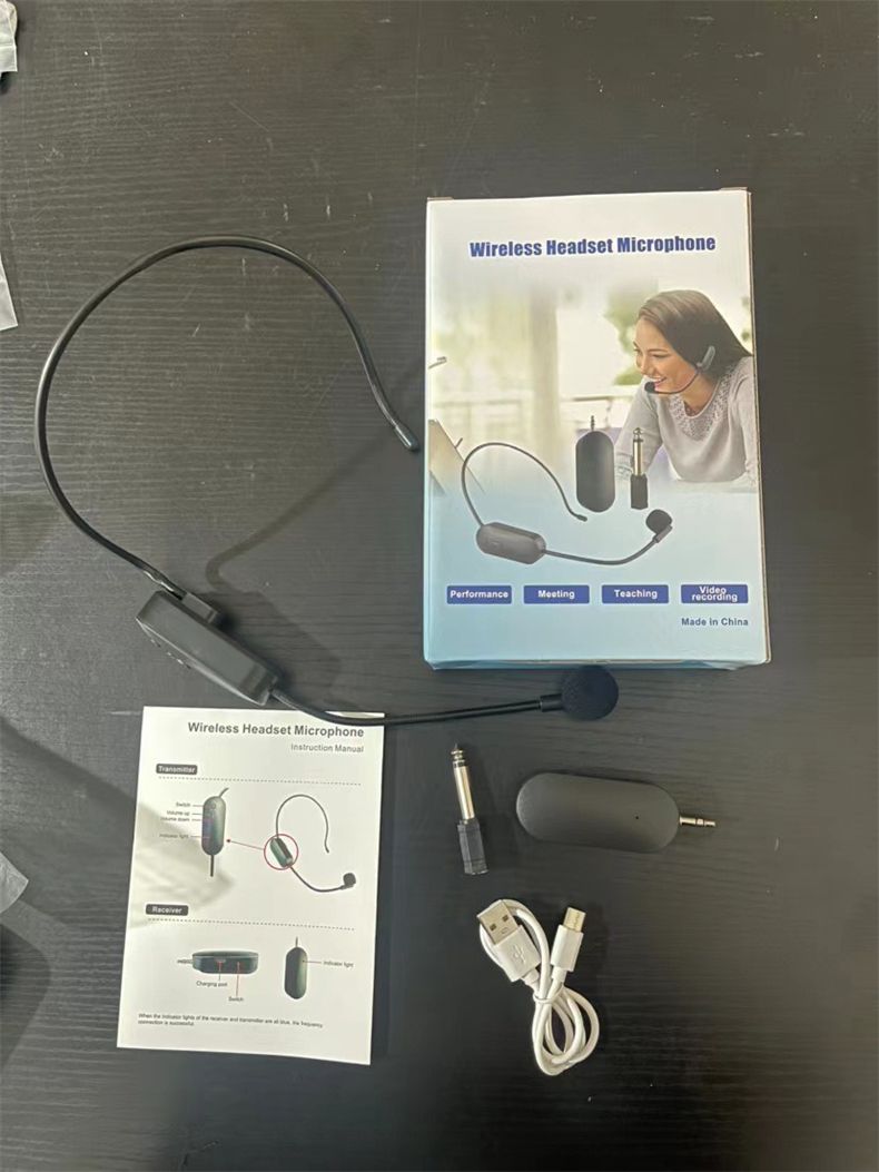 Professional Wireless Headband Microfone for Teaching Amplification Stage Performance Teacher Lecture Bluetooth Sound_voghion.com