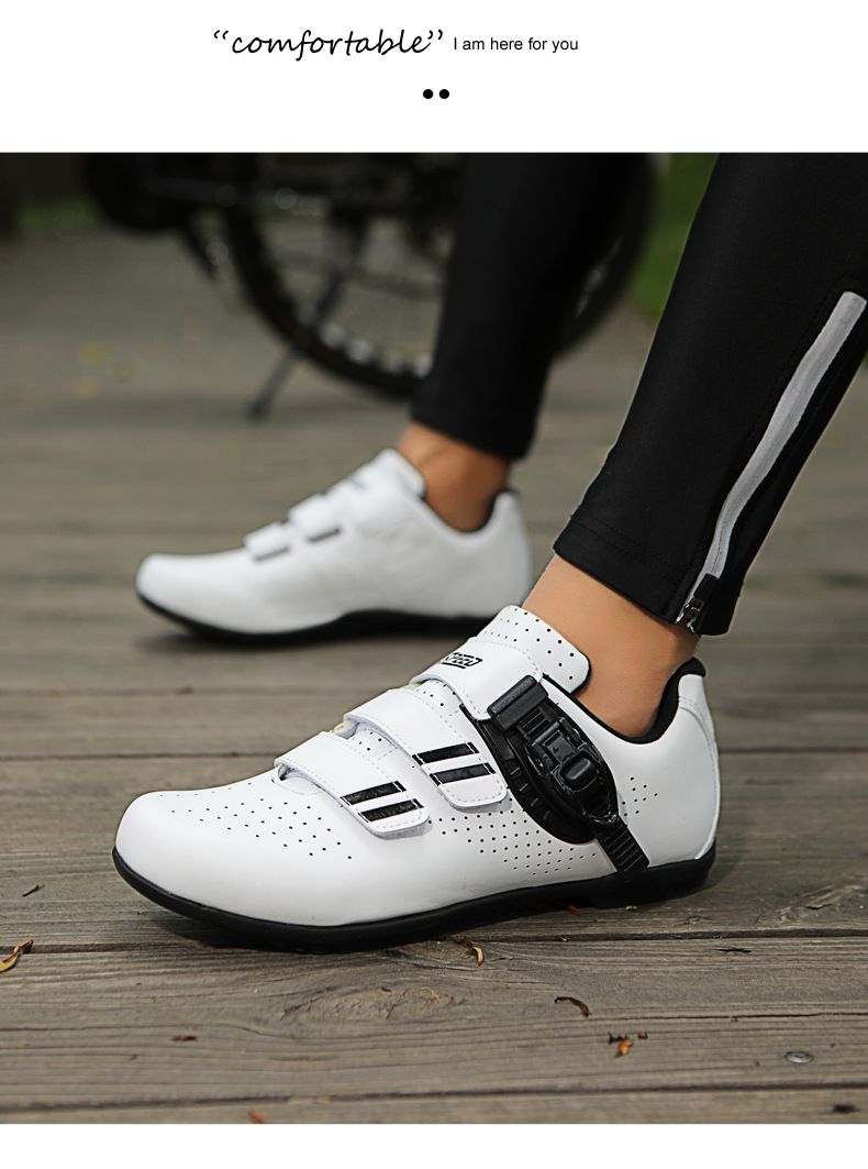 Forår og sommer Mountainbike-låsesko Herre- og damesko til landevejscykler med låsesko Dynamiske cykelsko med hård bund Cykelsko med bred bund_voghion.com