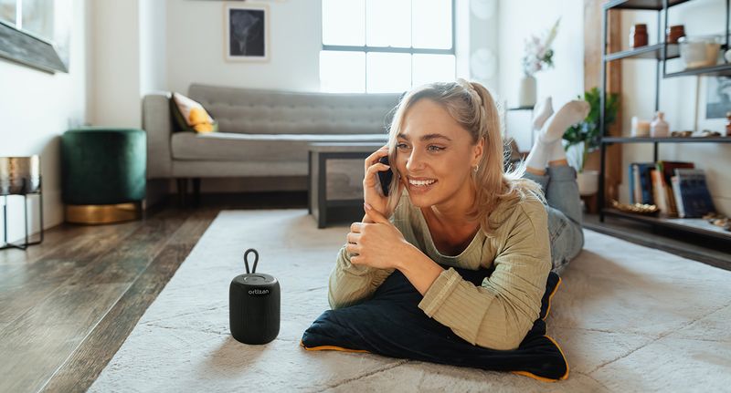Bluetooth IPX7 ūdensizturīgs, jaudīgs mazs skaļrunis ar TWS mikrofonu, TF karti, AUX pārnēsājamu bezvadu kolonnu_voghion.com