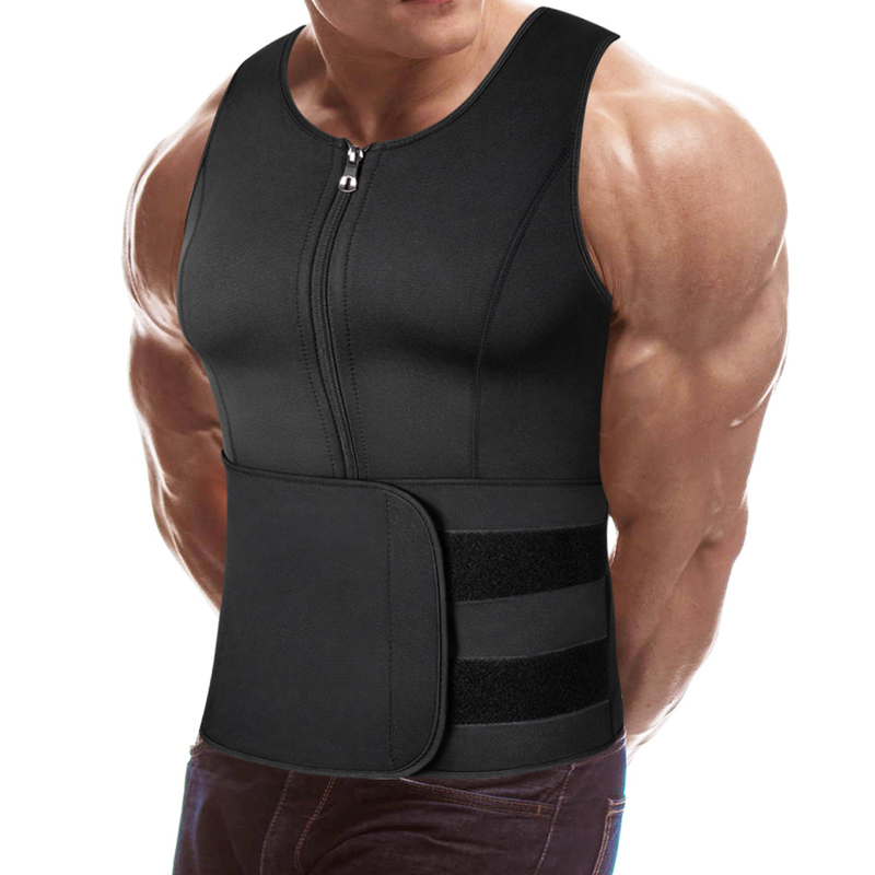 Girovita da uomo Canottiera da allenamento Canotte modellanti Camicia a compressione Intimo dimagrante Body Shaper Grasso_voghion.com