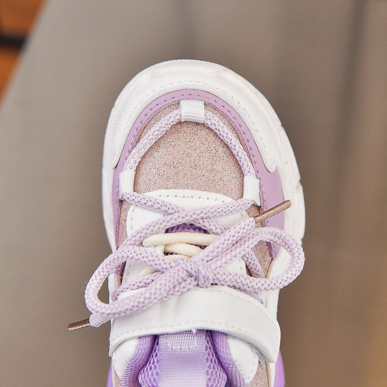 Chaussures de sport coréennes pour filles, printemps-automne 2025, chaussures de course à LED pour enfants, semelles souples, vente en gros_voghion.com