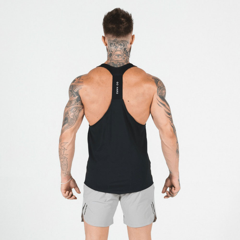 Muscle Fitness Male Brother Sommer Sport Freizeit Elastisch Quick Dry Blank Light Plate No Splice Tank Top_voghion.com