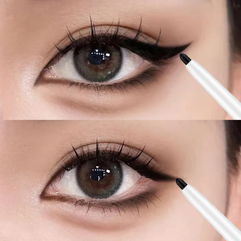 Waterproof ultra-thin liquid eyeliner pencil gel pencil fat dry mooth eyeliner pen lating eyelah pen Korean_voghion.com