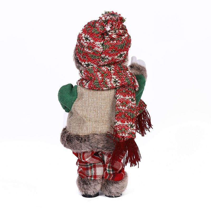 Elektrischer animierter Weihnachtsmann und Schneemann mit Kletterperlen – festliches Fensterornament, Kinderspielzeug, Weihnachtsgeschenk_voghion.com