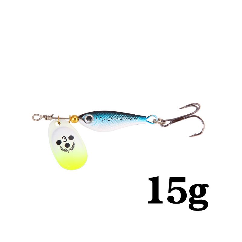 Esca per esche in piastra di ferro, esca a forma di pesce, paillettes rotanti, paillettes composite larghe, simulazione di esche, attrezzatura da pesca_voghion.com