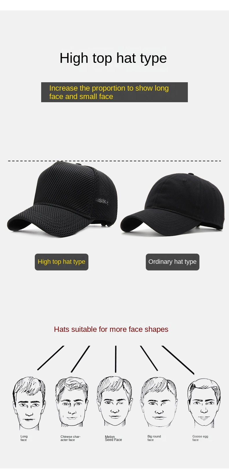 Big Head Plus Size Summer Mesh Baseball Cap for Men Women Trucker Mesh Hat Baseball Hats for Outdoor Sports Running_voghion.com