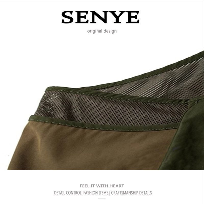 Męska odzież robocza High Street, kamizelka dla mężczyzn i kobiet, outdoorowa, wielofunkcyjna, taktyczna kamizelka wędkarska, elegancka, kontrastowa kurtka_voghion.com