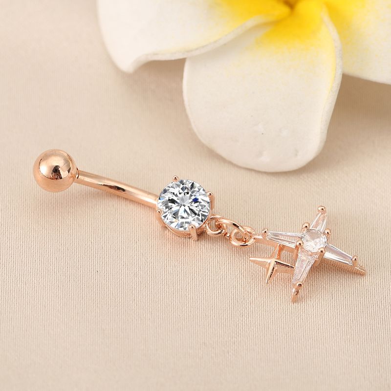 Piercing per ombelico con diamanti Flash - Gioielli per piercing scintillanti_voghion.com