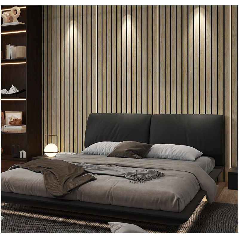 Thickened Self-Adhesive Grid Stickers Waterproof Moisture-Proof Wood Grain Living Room TV Background Wall_voghion.com