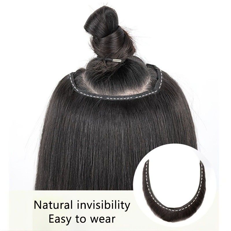 Peruca para mulheres em forma de V extensões de cabelo de uma peça Volume Fibra química volumosa cabelos cacheados peças de uma peça 55cm140g_voghion.com
