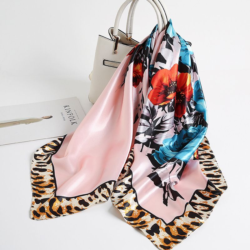 Sonderangebot: Hangzhou Satin 90 cm großer quadratischer Seidenschal für Damen, vielseitig einsetzbar, dünner Schal für Frühling und Herbst, ideal zum Sonnenbaden_voghion.com