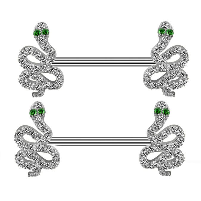Anello capezzolo a forma di serpente Anello capezzolo a forma di arco Anello capezzolo a forma di freccia con cuore Anello capezzolo a forma di goccia di unghia al seno_voghion.com