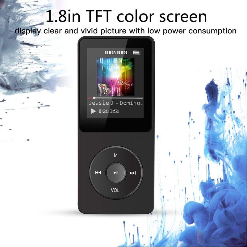 Bluetooth MP3 Music Player, μη καταστροφικό, φορητό Walkman, mp4FM Radio Card, εξωτερική, εξαιρετικά λεπτή, φοιτητική εγγραφή p3_voghion.com