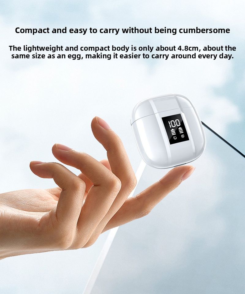 【High Quality】 OEM Custom 2025 New TWS Bluetooth Earphones 5.3 Private Mold Wireless High-Quality Sound Noise Cancelling_voghion.com