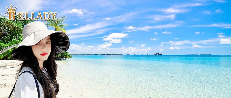 Wide Large Brim Sun Hat Summer UV Protection Thin Hat 2 In 1 Beach Sun Hat_voghion.com