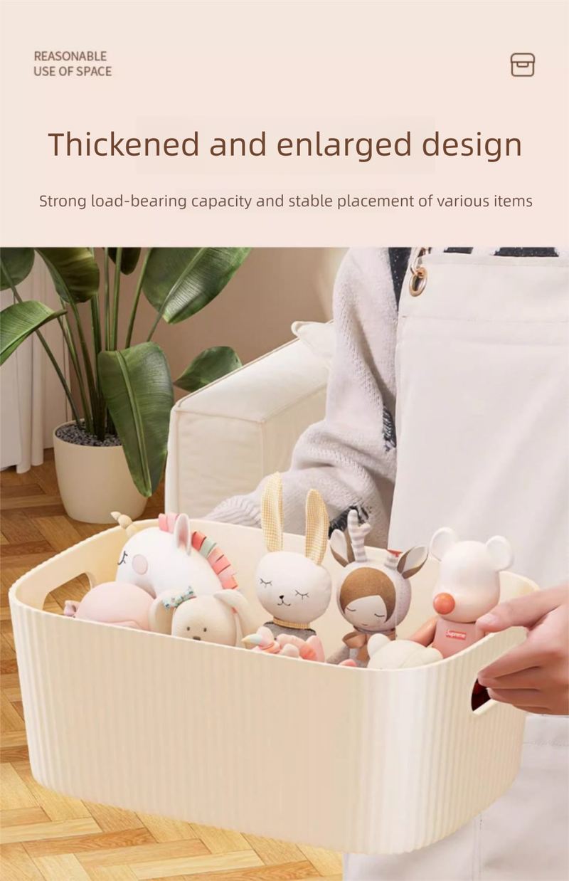 Desktop Household Cosmetics Drawer Plastic Storage Small Sundries Snacks Dormitory Basket Kitchen Organizer Box_voghion.com
