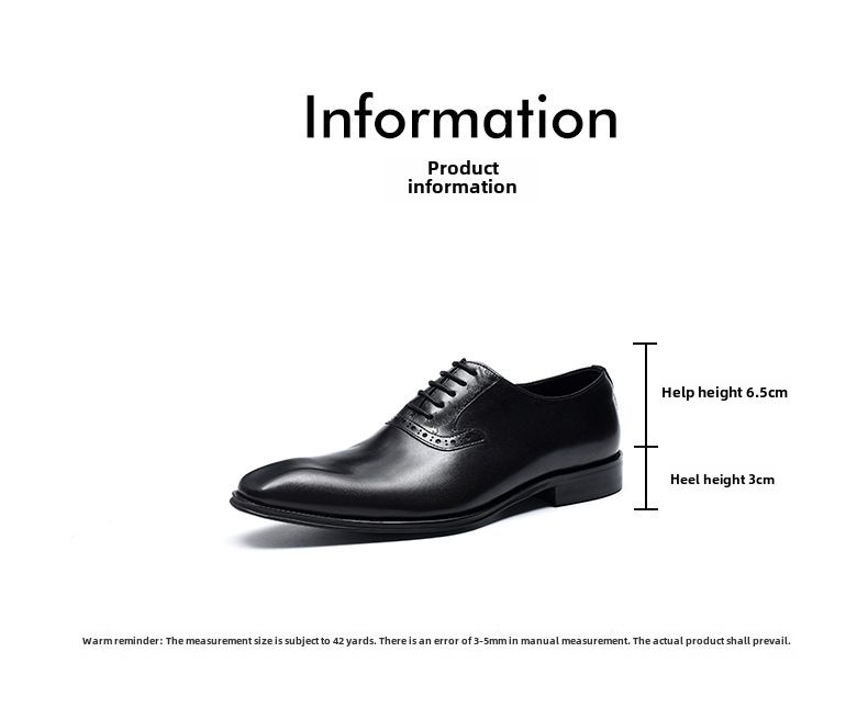 Skórzane buty męskie pierwsza warstwa skóry bydlęcej biznesowe formalne skórzane Brock rzeźbione brytyjskie zabytkowe buty ślubne garniturowe_voghion.com