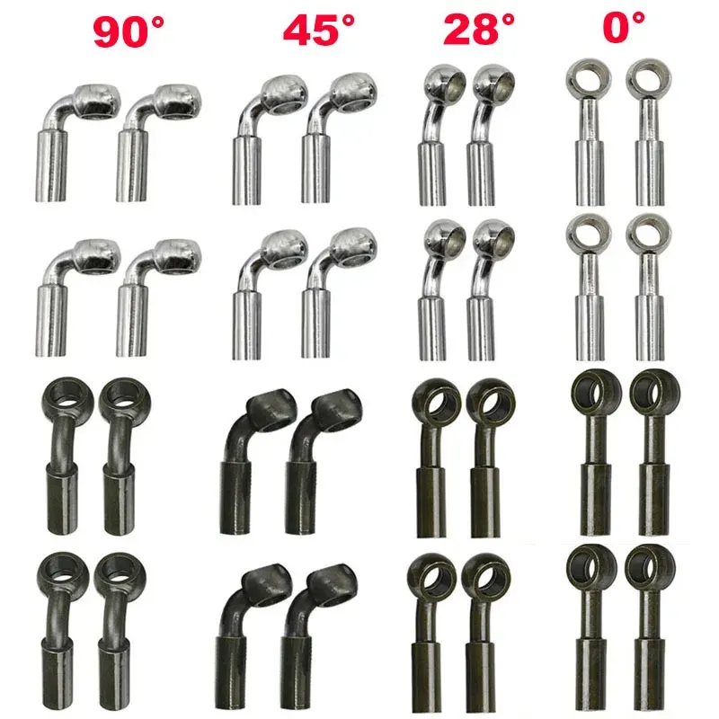 4X 10mm Moto Hydraulique Renforcé Frein Embrayage Huile Tuyau De Carburant Raccords De Tuyau Adaptateur De Joint Dirt Bike ATV Scooter_voghion.com