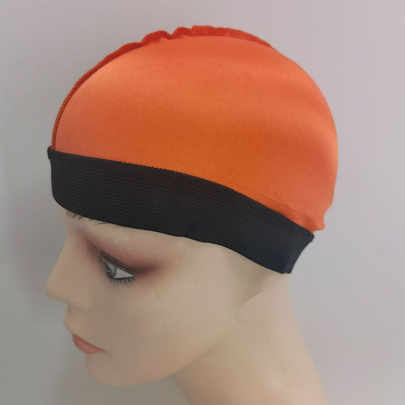 Unisex glatt silke bølgehette for menn Silkemyk Durag elastisk myk pustende silke har god komprimerbarhet_voghion.com