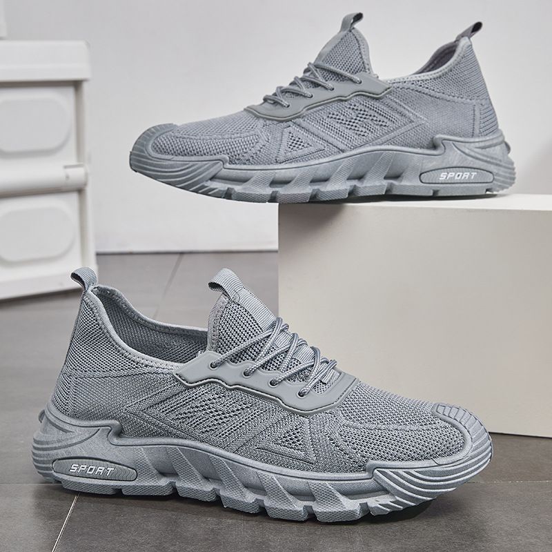 Plus Size 2025 Frühjahr Neue Herren Atmungsaktives Mesh Leichte Sneakers mit weicher Sohle Laufschuhe Freizeitschuhe_voghion.com