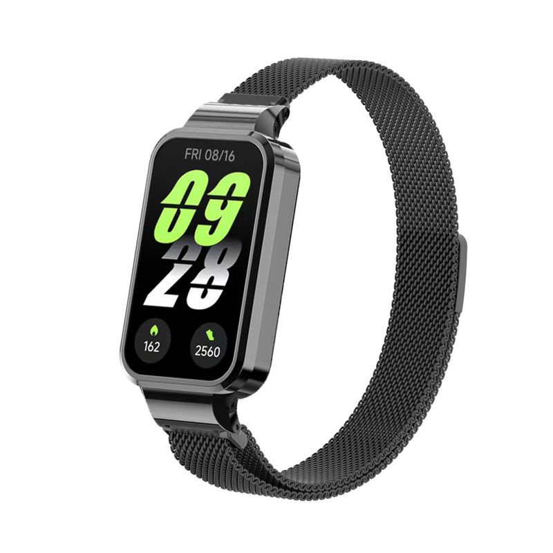 Pasek Milanese do Xiaomi Band 9 Active Metalowa pętla Bransoleta z etui Stal nierdzewna Pasek na nadgarstek do Xiaomi Smart Band 9 Active_voghion.com