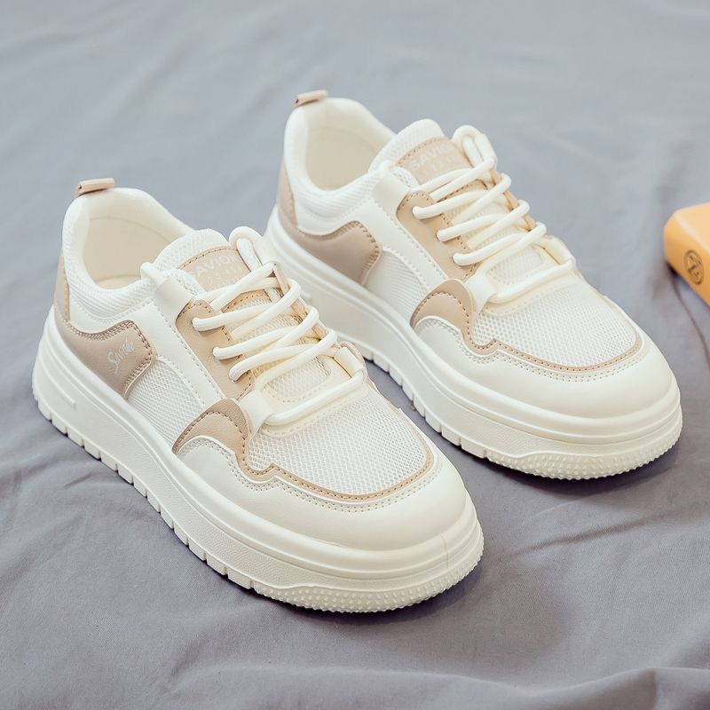 2025 Breathable Multi-purpose New White Thick Bottom Board Shoes,_voghion.com