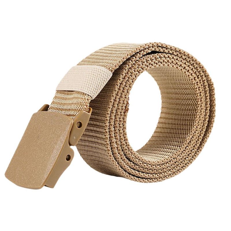 HOT Braided Nylon Canvas Outdoor Hunting Tactical Braid Belts For Men Women Jeans Solid Color Trouser Belt Adjustable Waist_voghion.com
