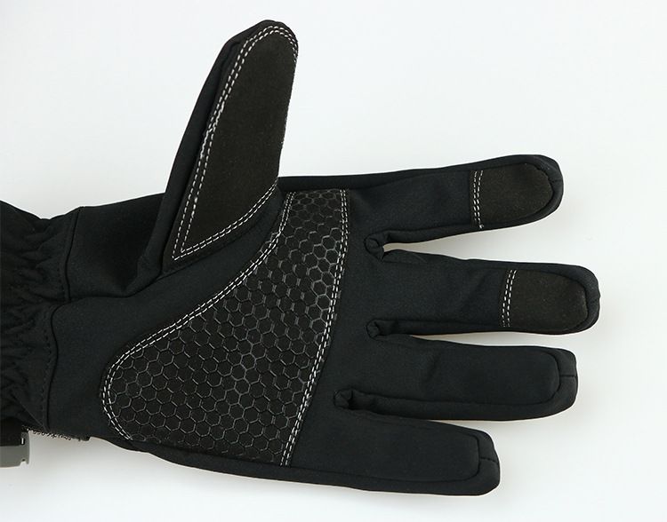 Windproof and waterproof skiing gloves, autumn and winter with plush and thickened touch screen, motorcycle riding gloves_voghion.com