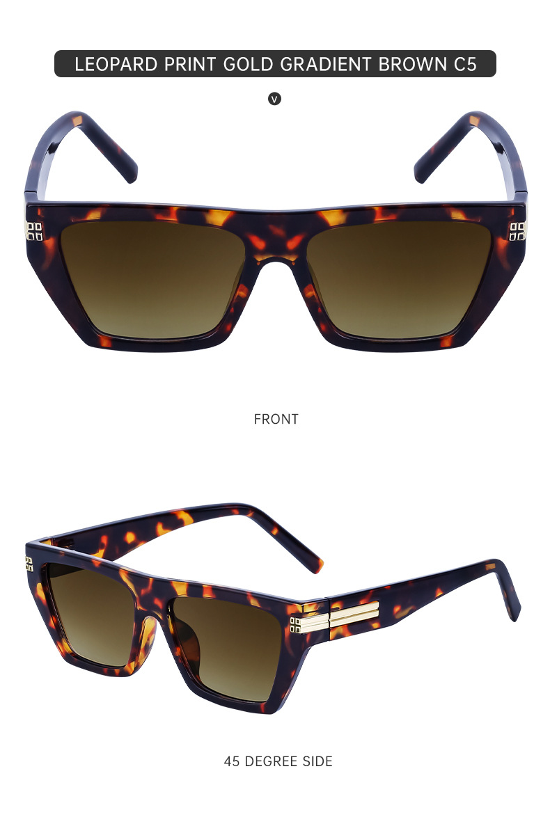 2023 New European and American Square Frame Sunglasses Men's Trendy Outdoor Cycling Small Frame Sunglasses Cross-Border Glasses Wholesale_voghion.com